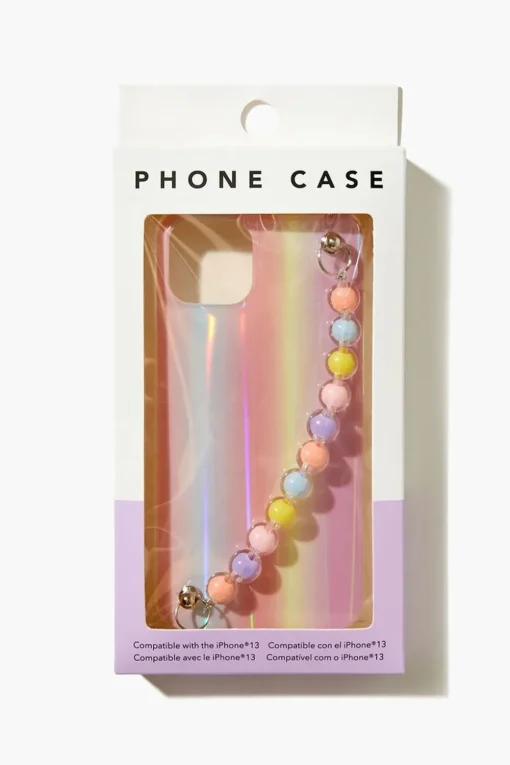 Iridescent Beaded Case For Iphone 13