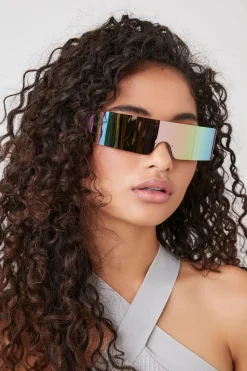 Iridescent Shield Sunglasses