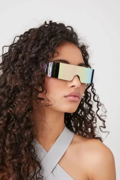 Iridescent Shield Sunglasses
