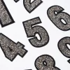 Iron-On Glitter Number Patch