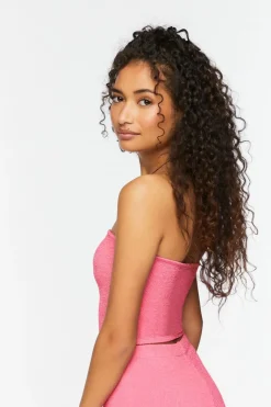 Jacquard Cropped Tube Top
