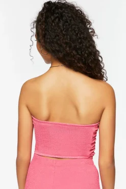 Jacquard Cropped Tube Top