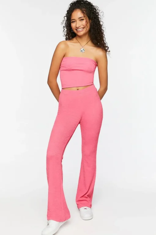 Jacquard Cropped Tube Top