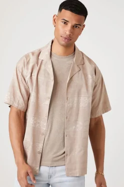Jacquard Print Short-Sleeve Shirt