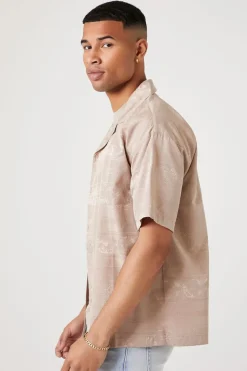 Jacquard Print Short-Sleeve Shirt