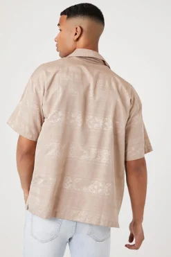 Jacquard Print Short-Sleeve Shirt