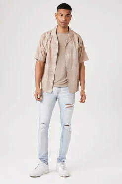 Jacquard Print Short-Sleeve Shirt