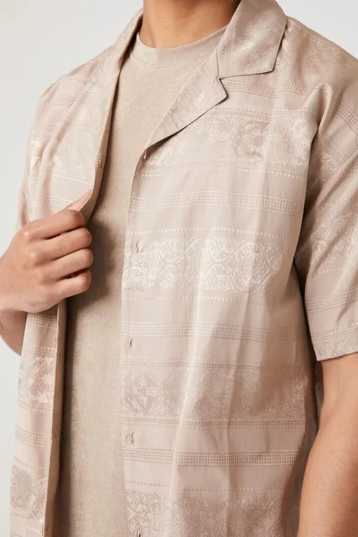 Jacquard Print Short-Sleeve Shirt