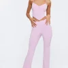 Jersey Knit High-Rise Pants