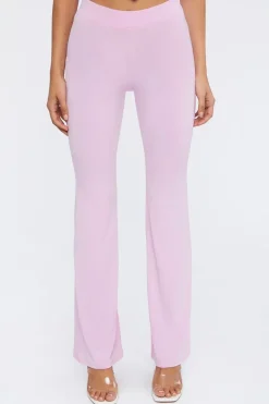 Jersey Knit High-Rise Pants