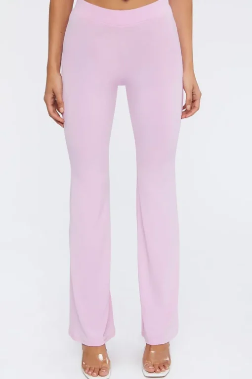 Jersey Knit High-Rise Pants