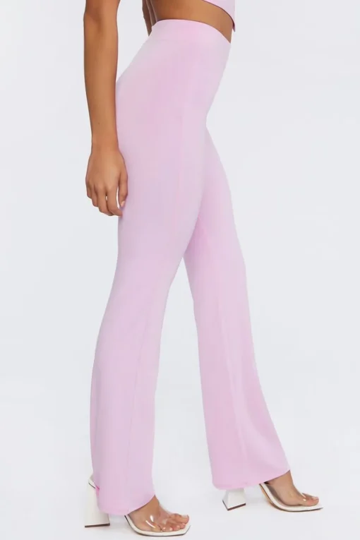 Jersey Knit High-Rise Pants