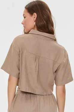 Kendall + Kylie Cropped Shirt