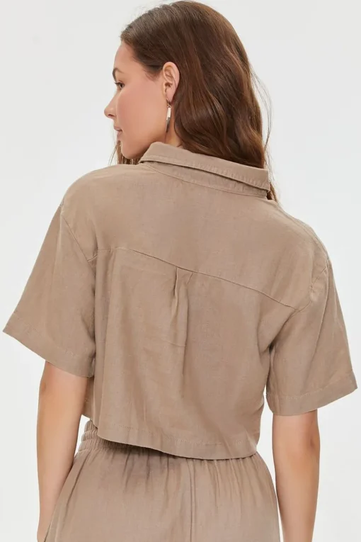 Kendall + Kylie Cropped Shirt