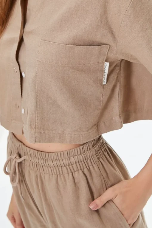 Kendall + Kylie Cropped Shirt