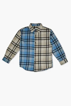 Kids Colorblock Plaid Shirt (Girls + Boys)