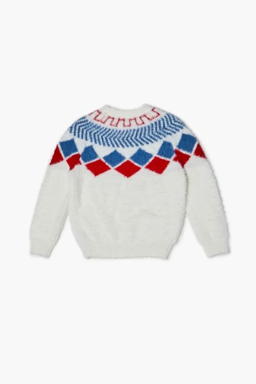 Kids Fuzzy Geo Sweater (Girls + Boys)