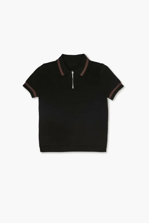 Kids Half-Zip Polo Shirt (Girls + Boys)