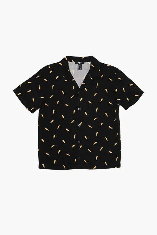 Kids Lightning Bolt Print Shirt (Girls + Boys)