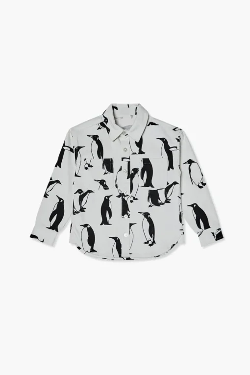 Kids Penguin Print Shirt (Girls + Boys)