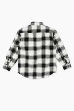 Kids Plaid Curved-Hem Shirt (Girls + Boys)