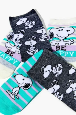 Kids Snoopy Ankle Sock Set - 3 Pack (Girls + Boys)