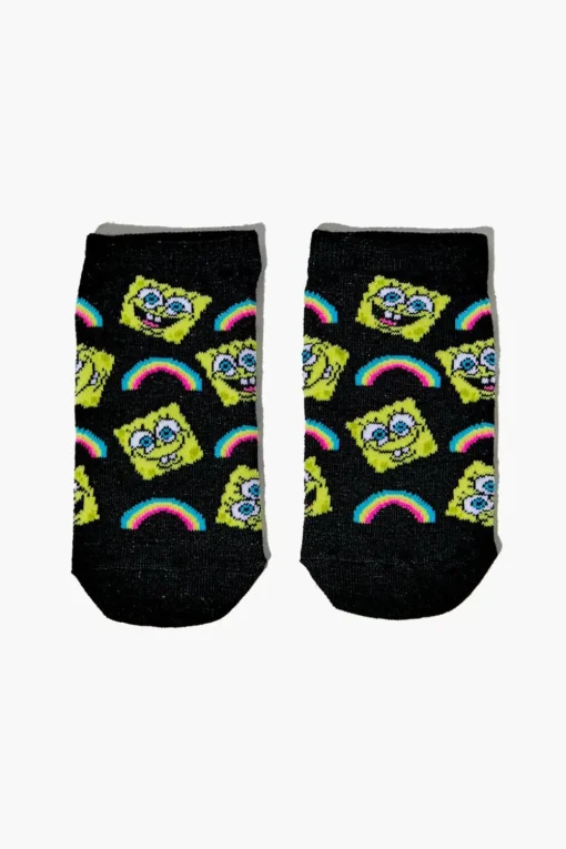Kids Spongebob Squarepants Ankle Sock Set - 3 Pack (Girls + Boys)