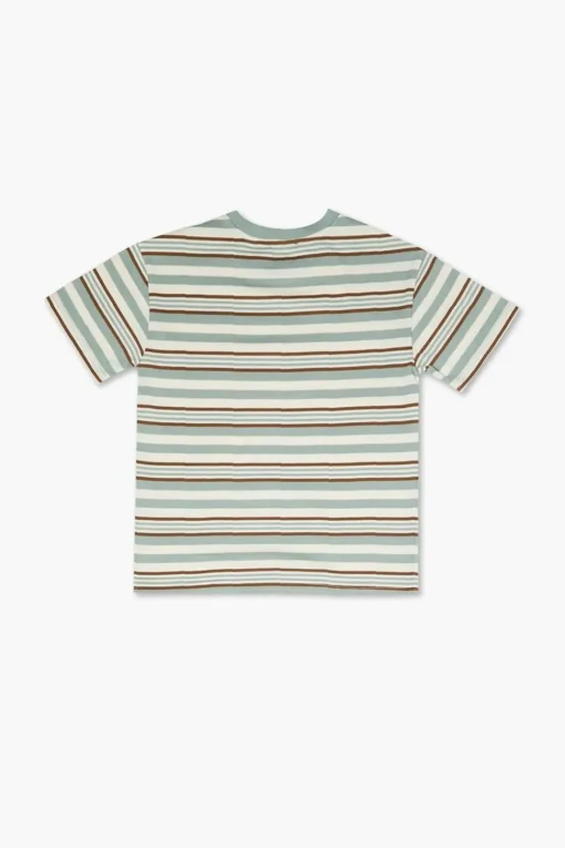 Kids Striped Pattern Crew Tee (Girls + Boys)