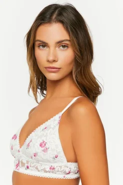 Lace Rose Print Bralette