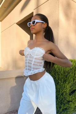 Lace Sweetheart Corset Top