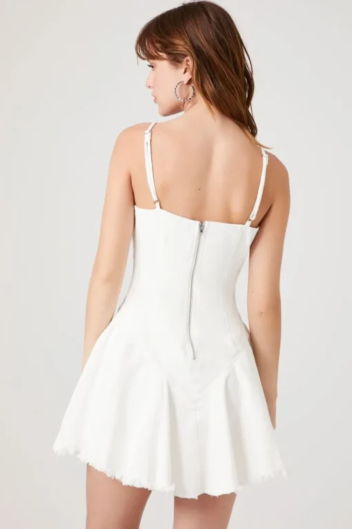 Lace-Up Corset Mini Dress
