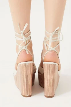 Lace-Up Platform Wedges