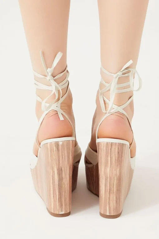 Lace-Up Platform Wedges