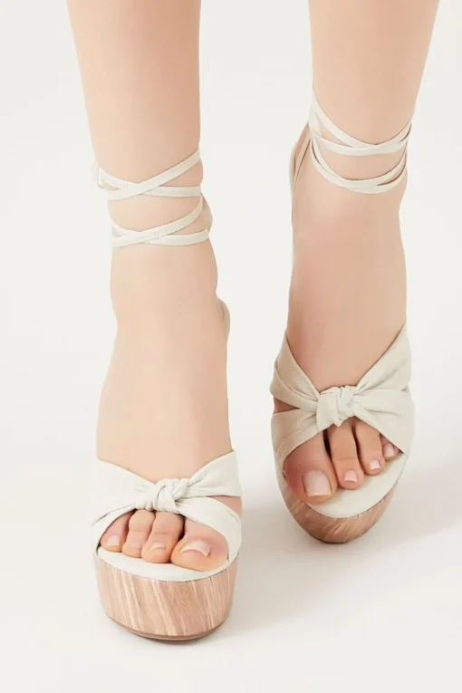 Lace-Up Platform Wedges