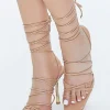 Lace-Up Stiletto Heels