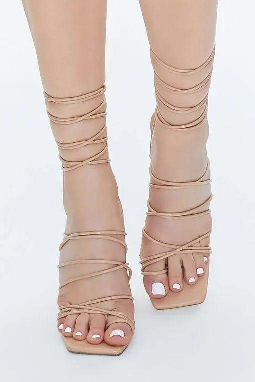 Lace-Up Stiletto Heels
