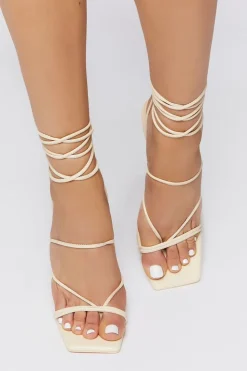 Lace-Up Stiletto Heels