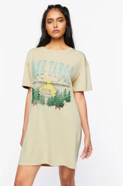 Lake Tahoe Graphic T-Shirt Dress