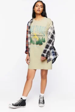 Lake Tahoe Graphic T-Shirt Dress
