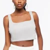 Lattice Cutout Cropped Tank Top