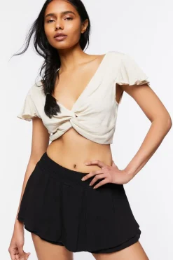 Layered Flounce Mini Skirt