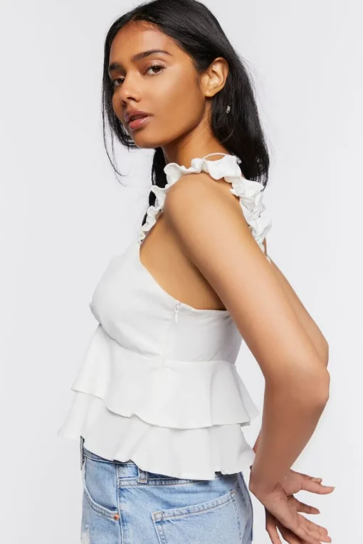 Layered Flounce Tank Top