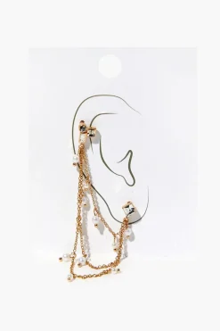 Layered Pearl Ear Cuff