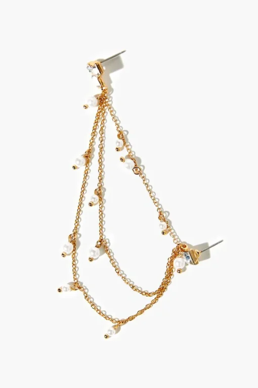 Layered Pearl Ear Cuff