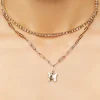 Layered Rhinestone Butterfly Necklace