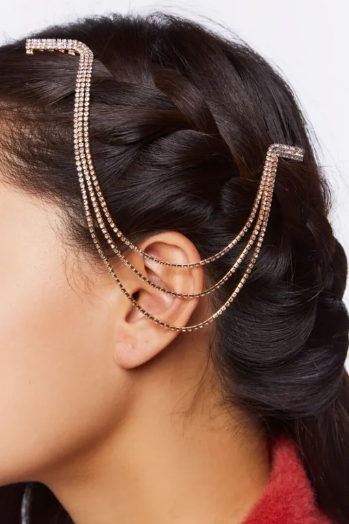 Layered Rhinestone Head Chain