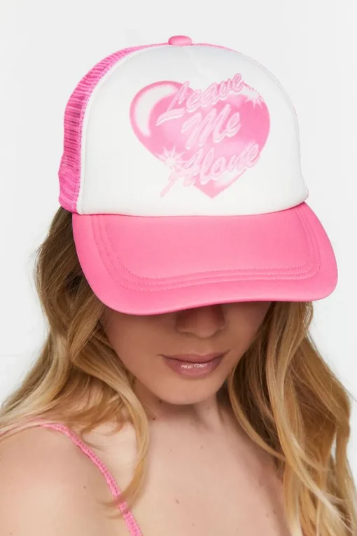 Leave Me Alone Graphic Trucker Hat