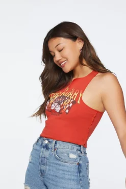 Legendary Graphic Cropped Tank Top