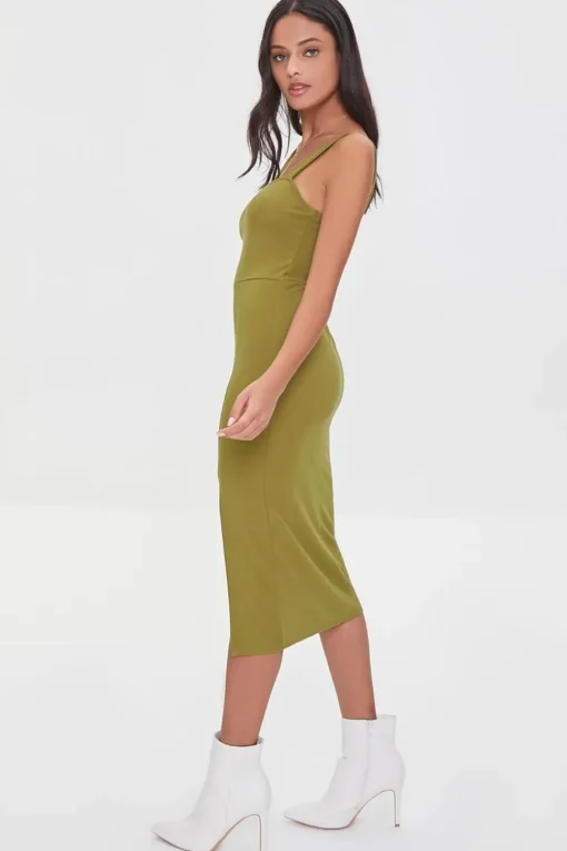 Leg-Slit Bodycon Dress