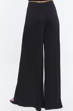 Leg-Slit Palazzo Pants